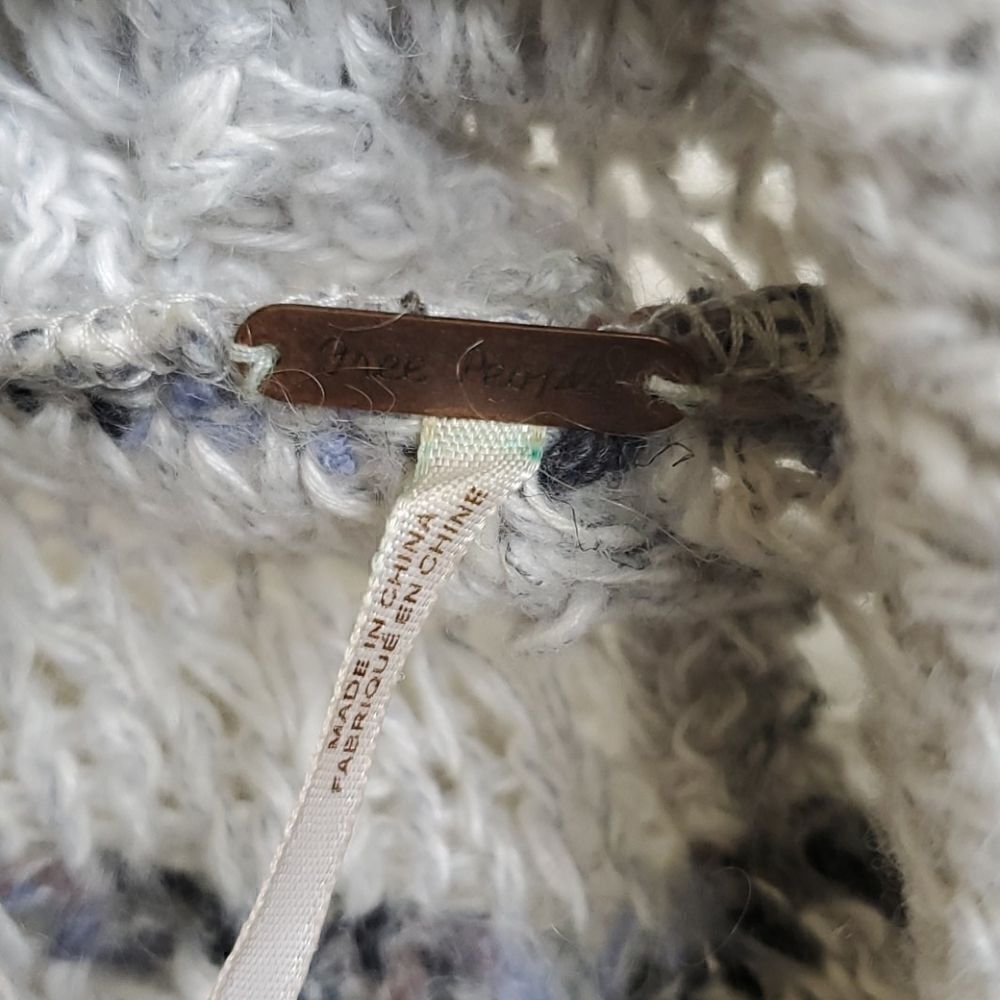 FREE PEOPLE Fringe Open Front Sweater - Size XS‎ - Picture 3 of 7